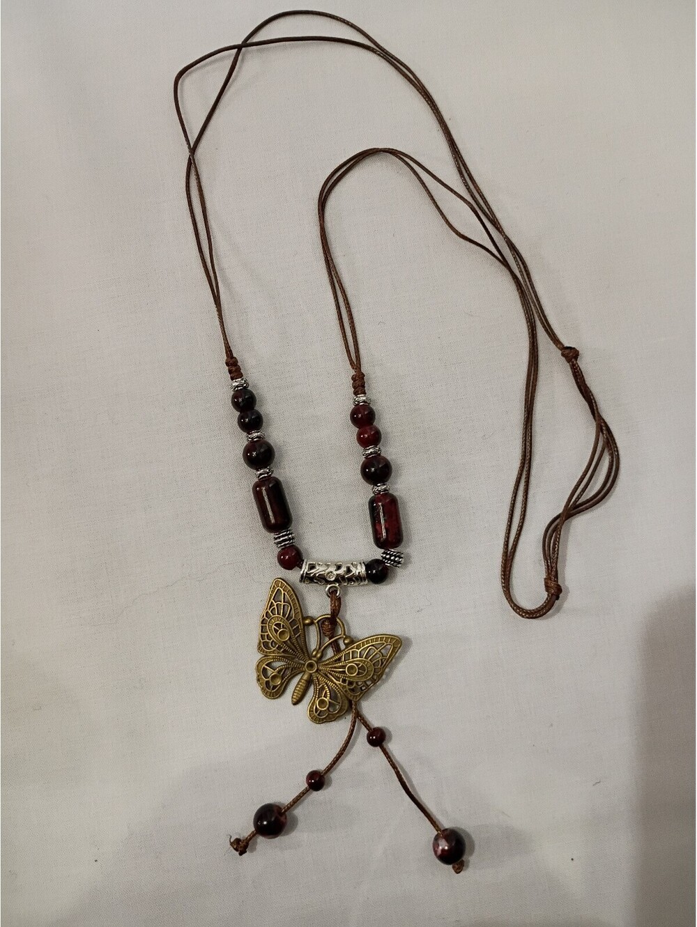 Butterfly and Beads Necklace